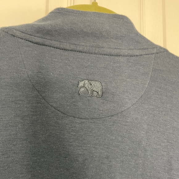 The Normal Brand Puremeso Weekend Quarter Zip in Mineral Blue Mens Size XXL - Picture 12 of 13